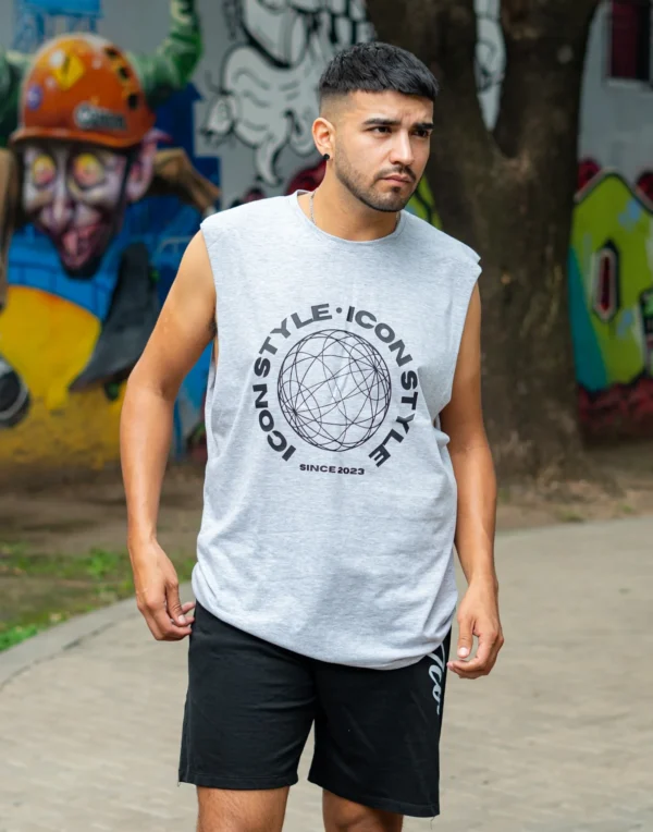 Sudadera Oversize Gris Melange