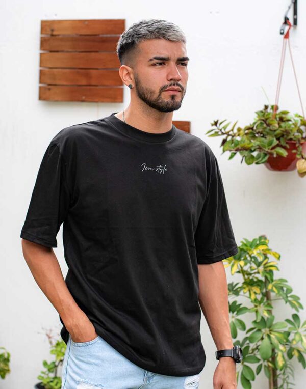 Remera Oversize Negra - "Basica"