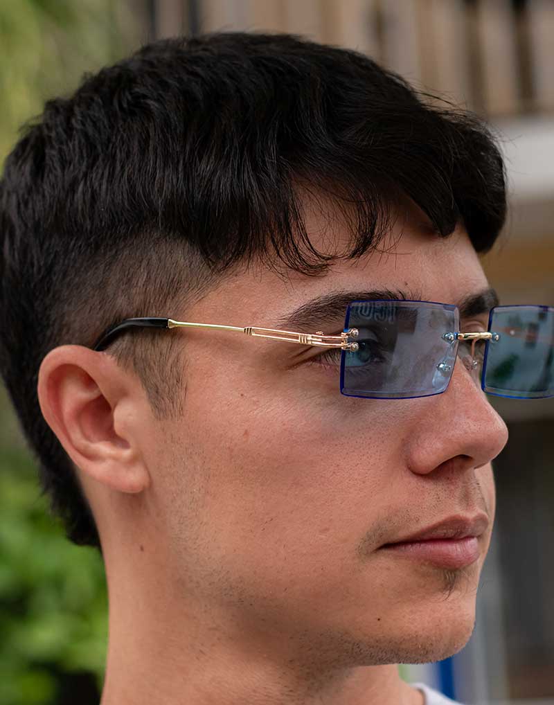 Gafas de sol Y2K Azul