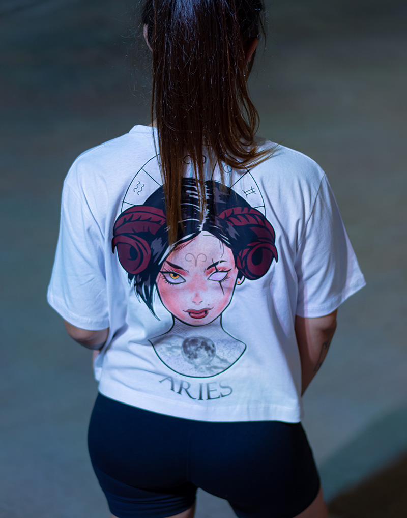 Remera Crop Top “Aries by Blueink”