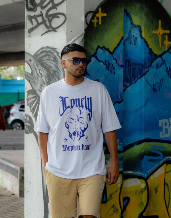 Remera oversize -Broken Heart