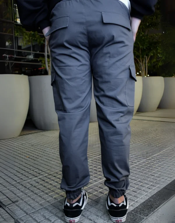 Pantalon gabardina - Gris oscuro - Imagen 3